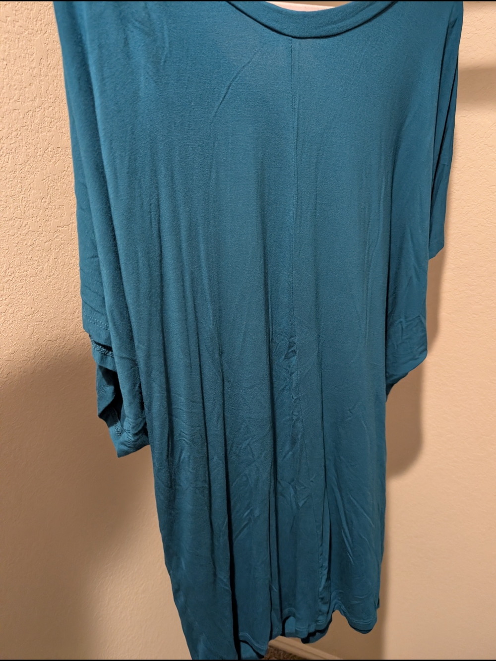 Teal Oversized Short-Sleeve Tunic